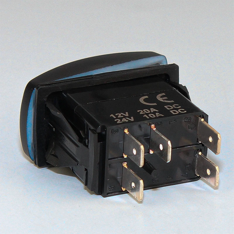 12V 20A / 24V 10A laser driving lights rocker switch for rv utv atv