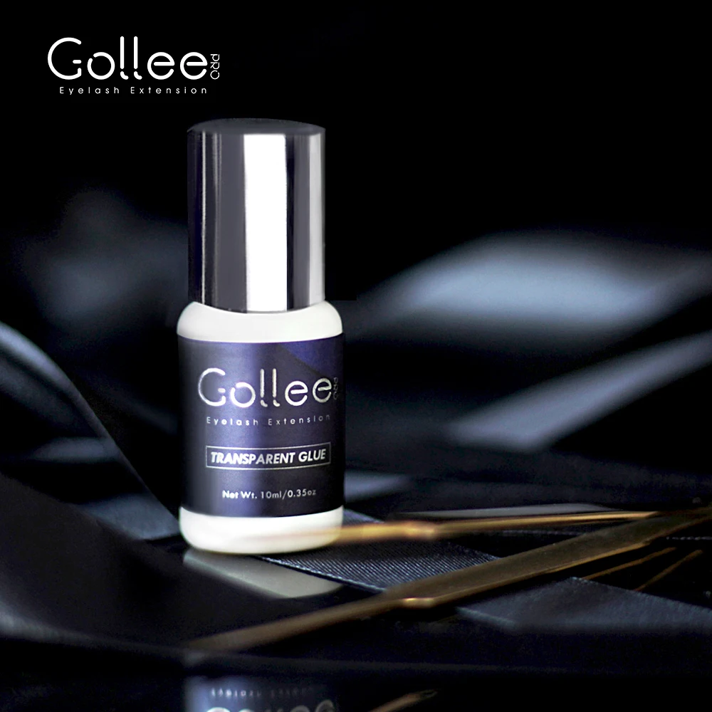 Gollee Special Purpose No Tears Top Korea Pigments Speed Professional Korean Medical Grade Bottle Clear Eyelash Extensions Glue