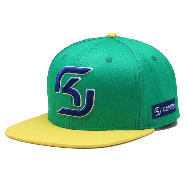 Персонализированная бейсболка с вышивкой логотипа на заказ 6 панелей плоская застежкой OEM бейсболки