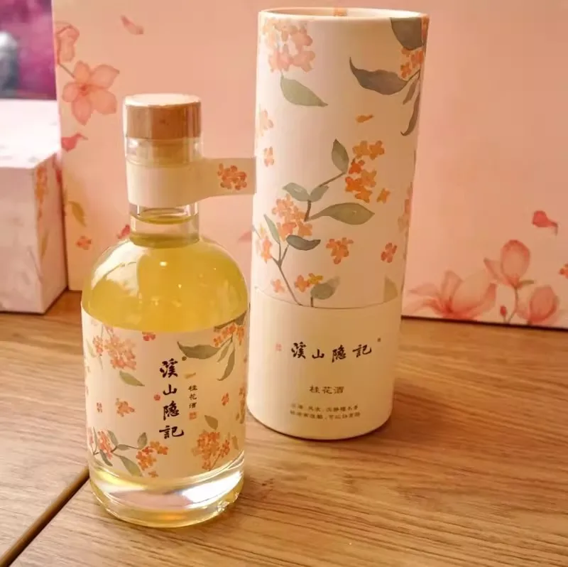 Custom luxury Wine Bottle Glass Tequila With Cork 250ml 500ml High Quality Vodka Brandy 750ml liquor bottle with box