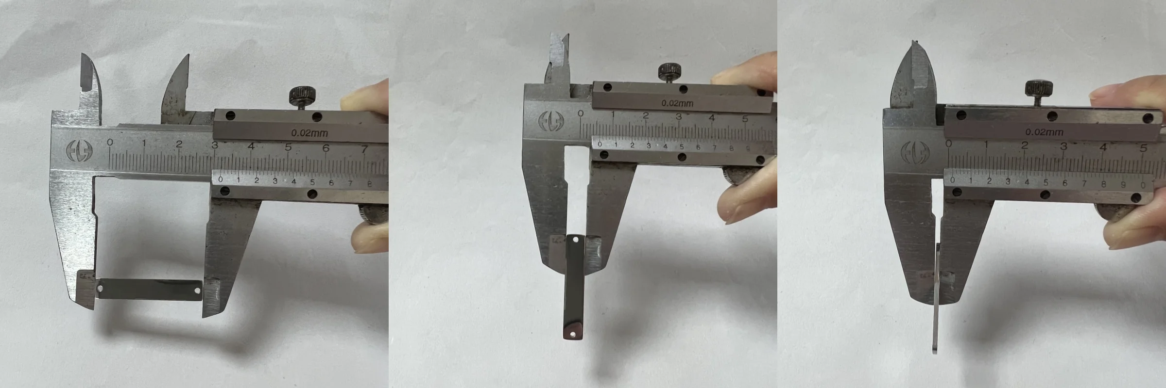 32*6mm Stainless steel mirror polished long strip pendant with double hole rectangle connector for jewelry making findings
