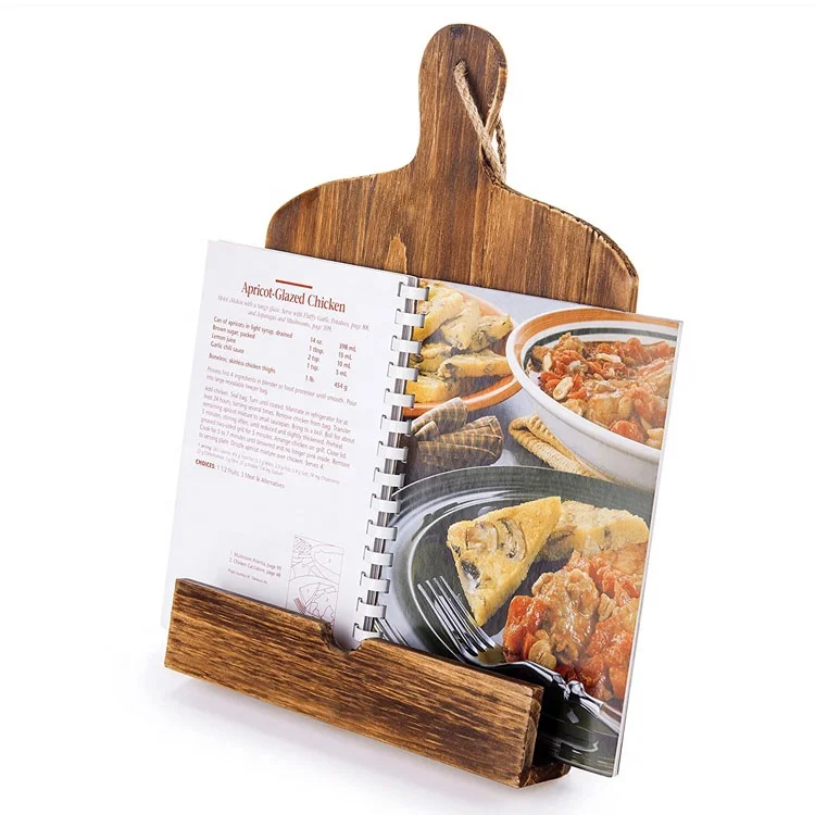 Customized Wholesale Cookbook Stand Recipe Book Holder for Countertop Display