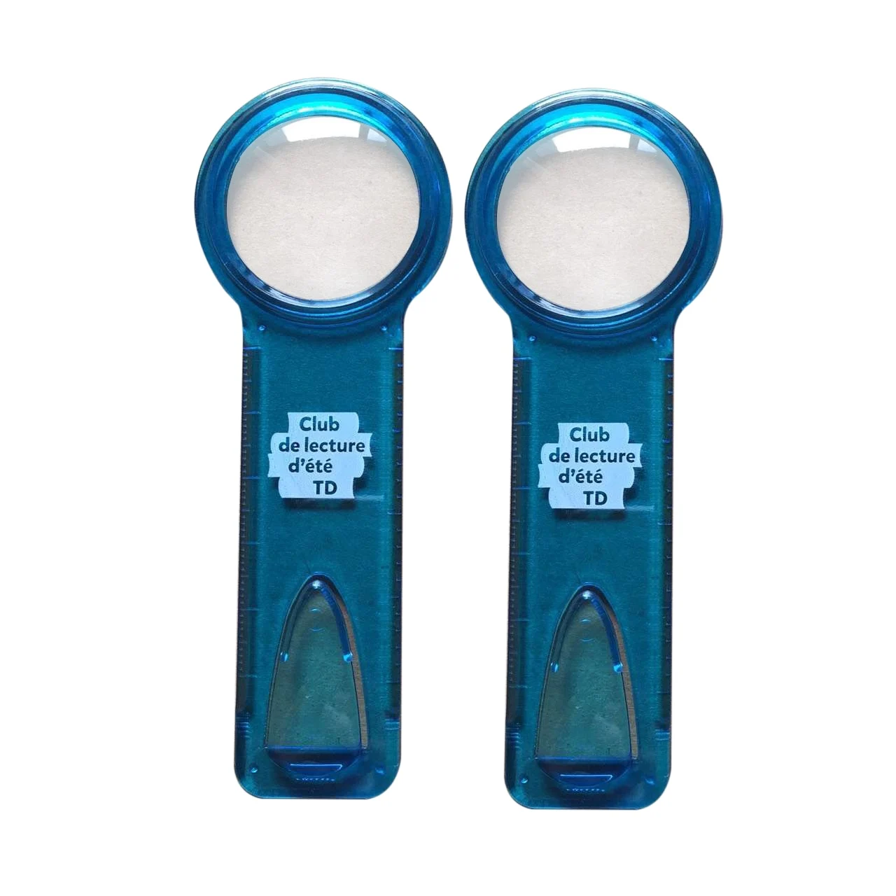 Hot selling three in one multifunctional stationery PS MINI ruler magnifying glass and bookmark
