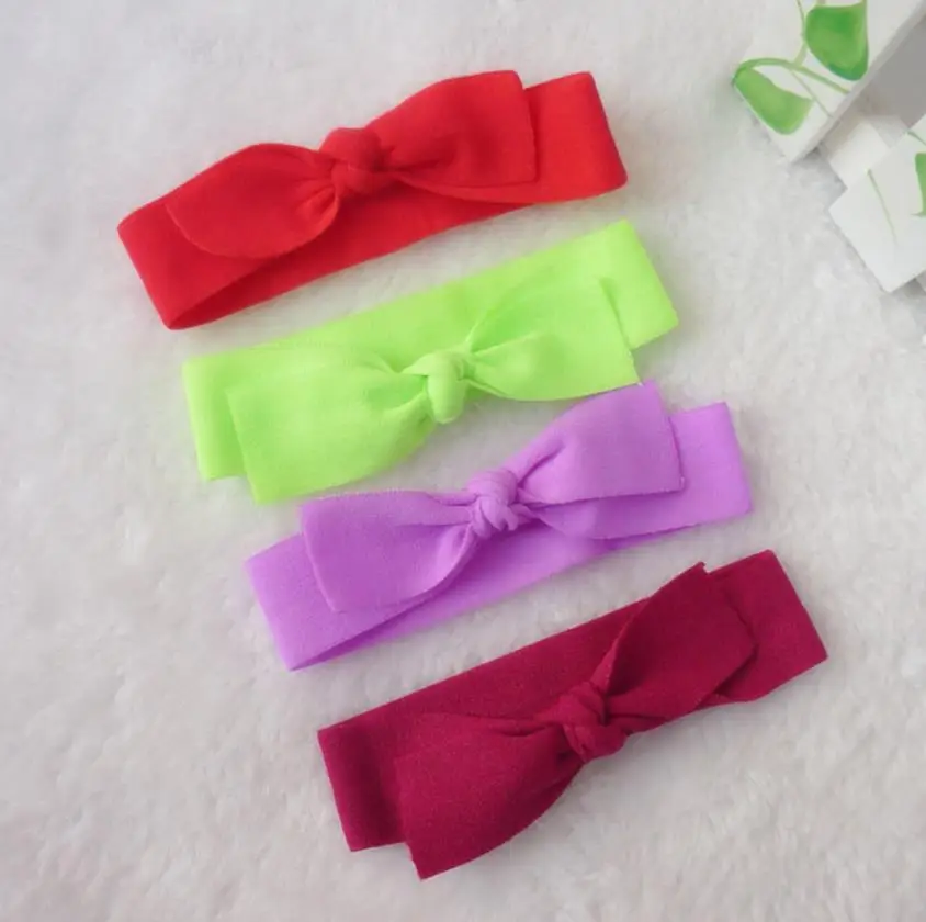 
Polyamide elastic knot head rope solid color elastic fabric hair band with sports band 