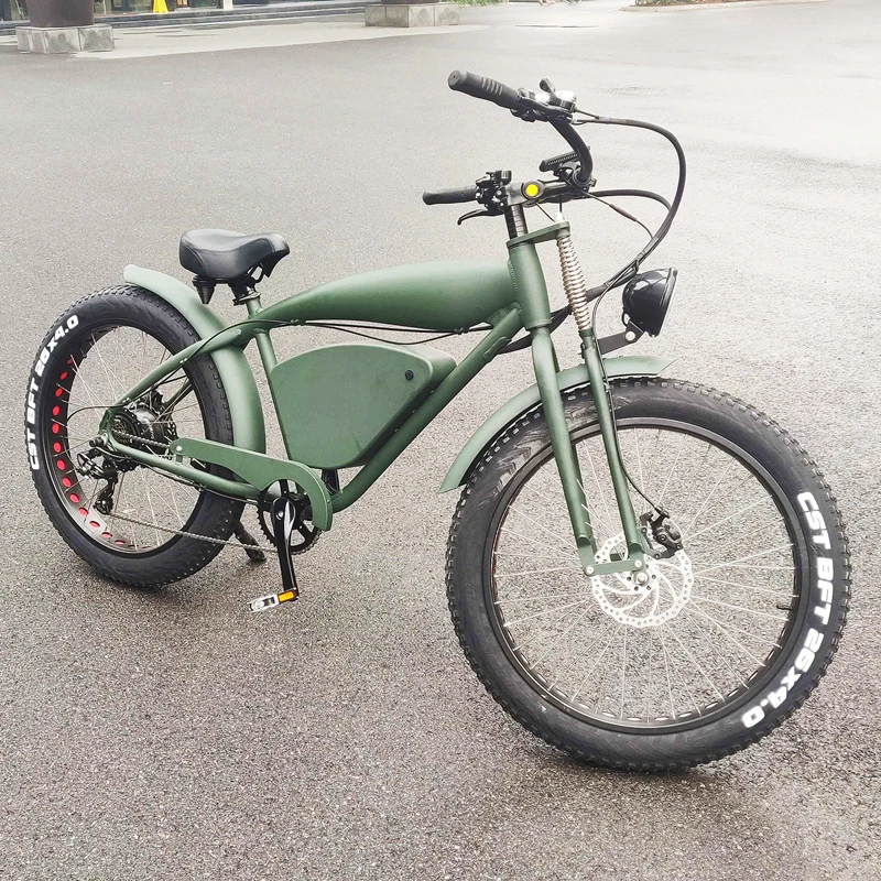 Retro E-bike Eu Warehouse Bicicleta Electrica 750w/1000w Two Seat Electric Bike Fat Electric Bicycle