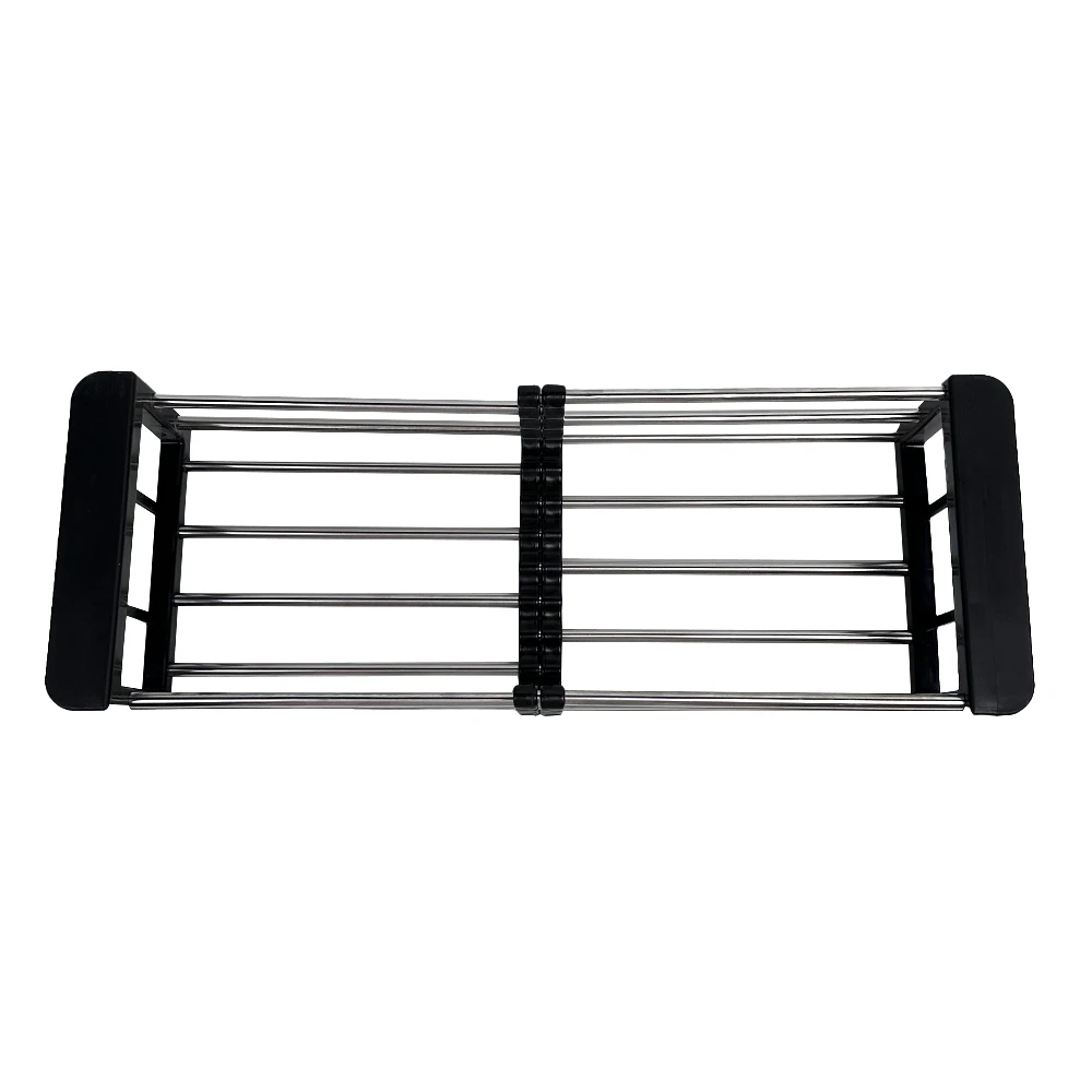 Hot Sale Vegetables Fruits Cleaning Steel Foldable Kitchen Accessories Tools Sink Adjustable Telescopic Portable Drain Basket