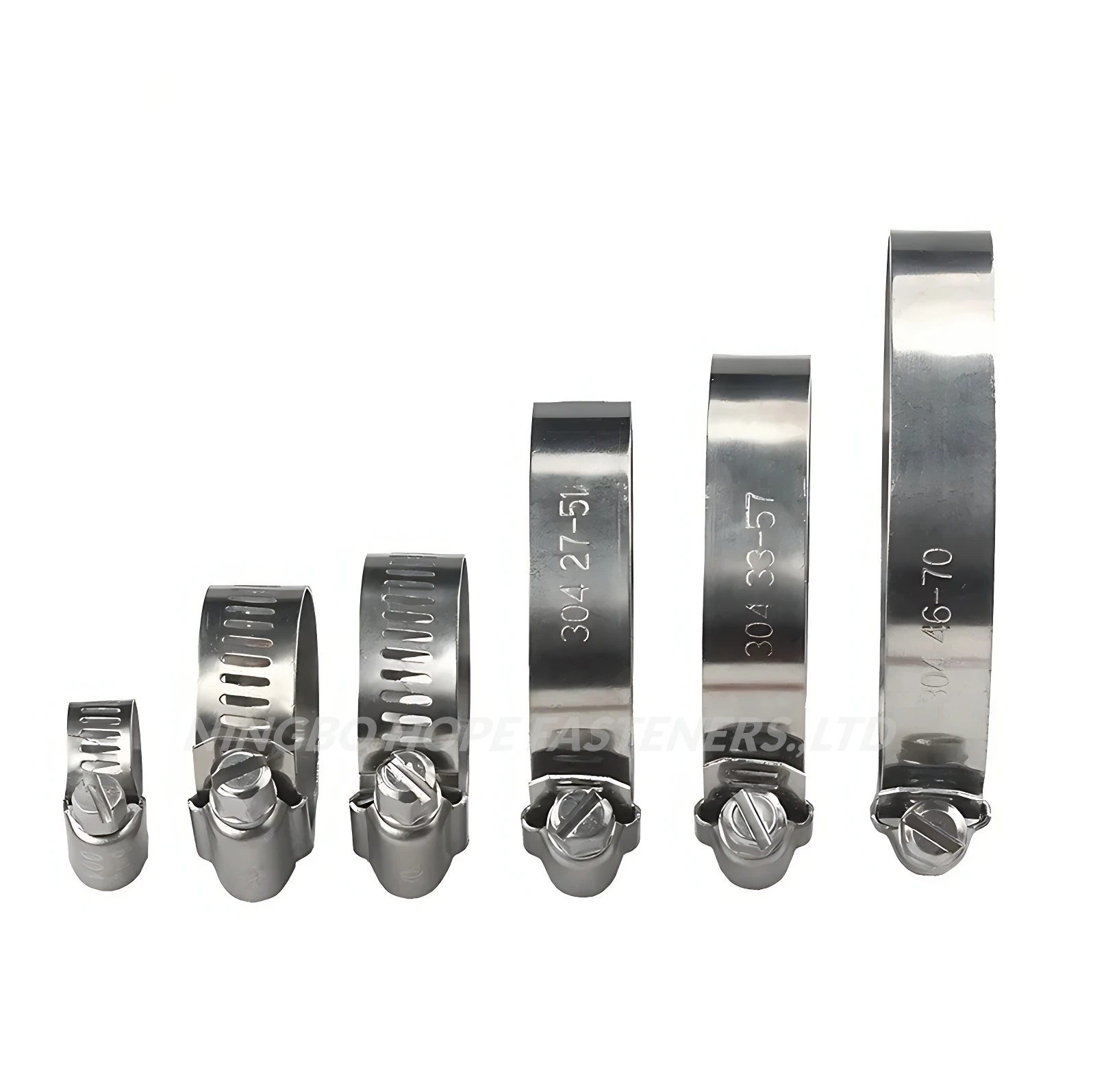 304/316 Stainless Steel American Type Car Turbo Hose Clamps