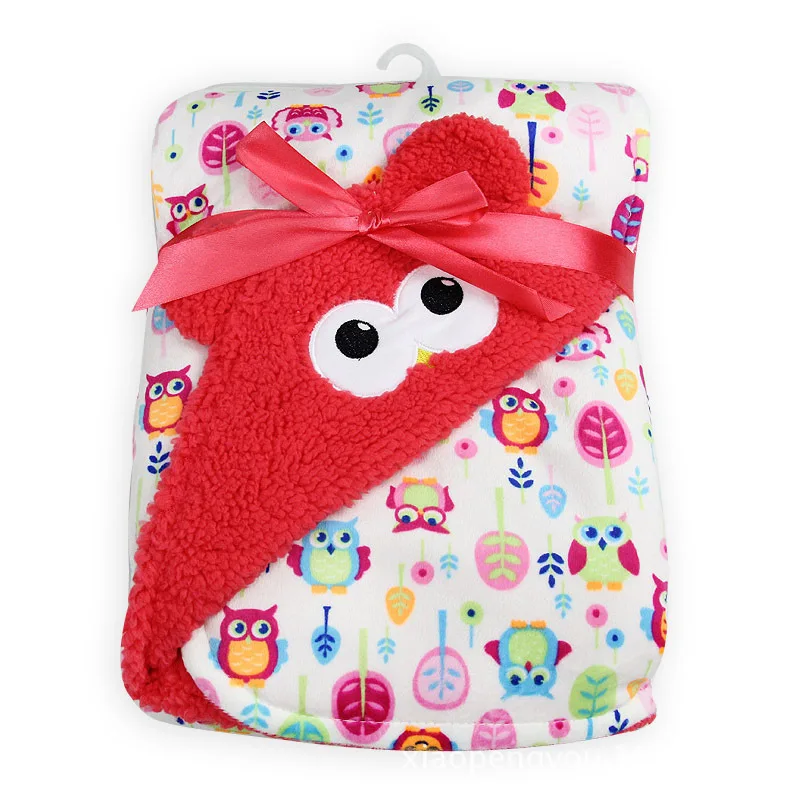 
 Новый мультфильм банные халаты в виде животных для маленьких детская накидка с капюшоном с продаются непосредственно с помощью мягкую игрушку животных мочалки салфетки для бани халаты мягкие новые 3D дизайн фланелевое детское банное полотенце  Новый мул