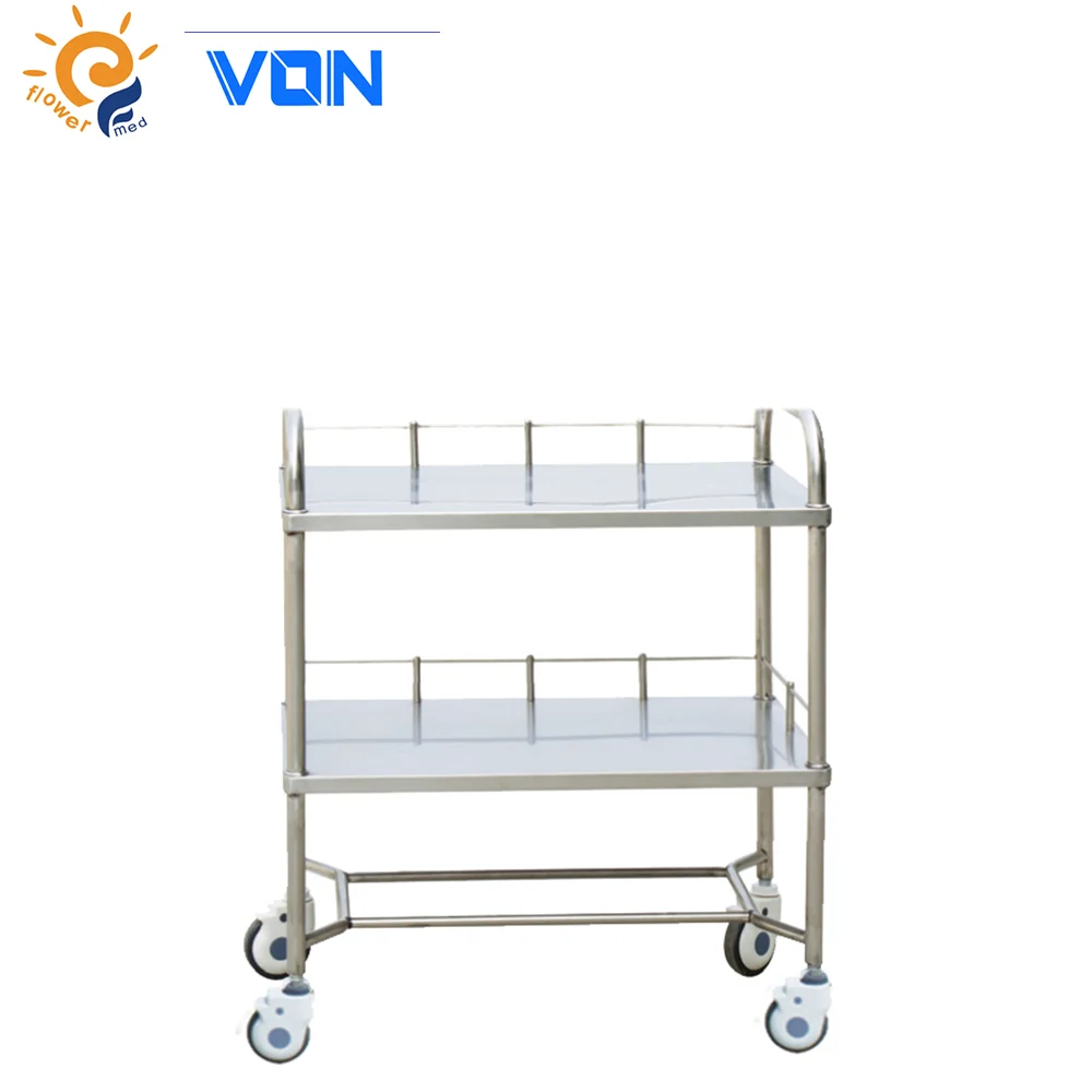 high quality stainless steel instrument trolley