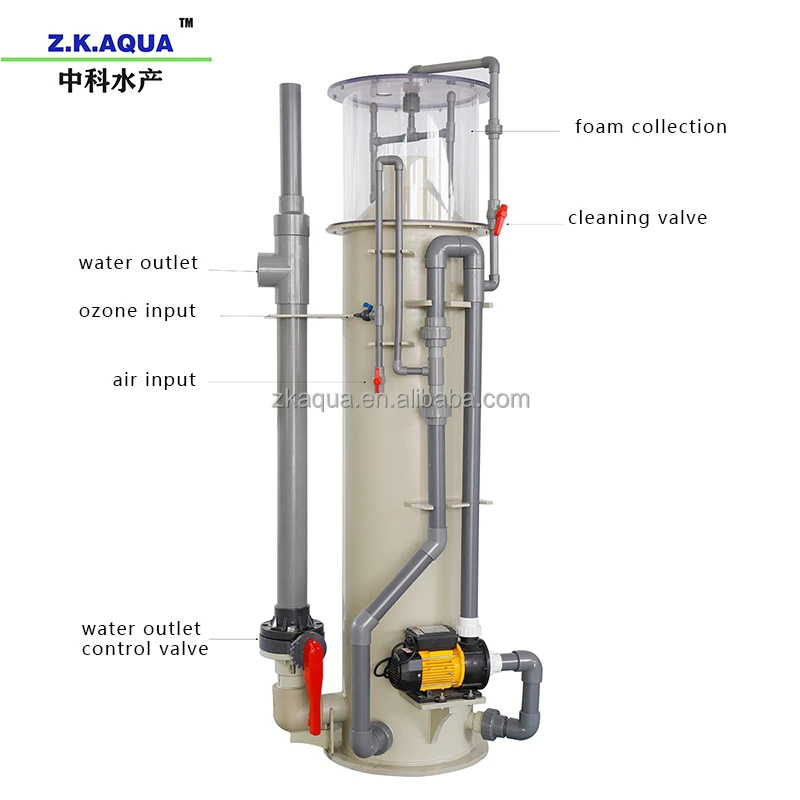 High quality factory wholesale Aquaculture system protein skimmer for aquaculture fish farming RAS system equipment