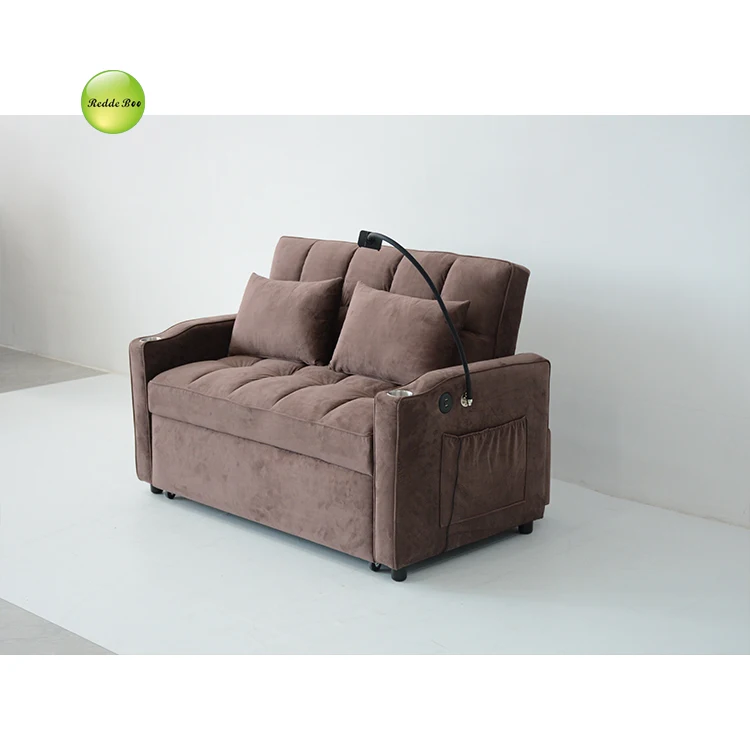 Apartment furniture metal frame foldable Sofa Cum Bed modern Folding Sofa BedLiving room kids sofa bed