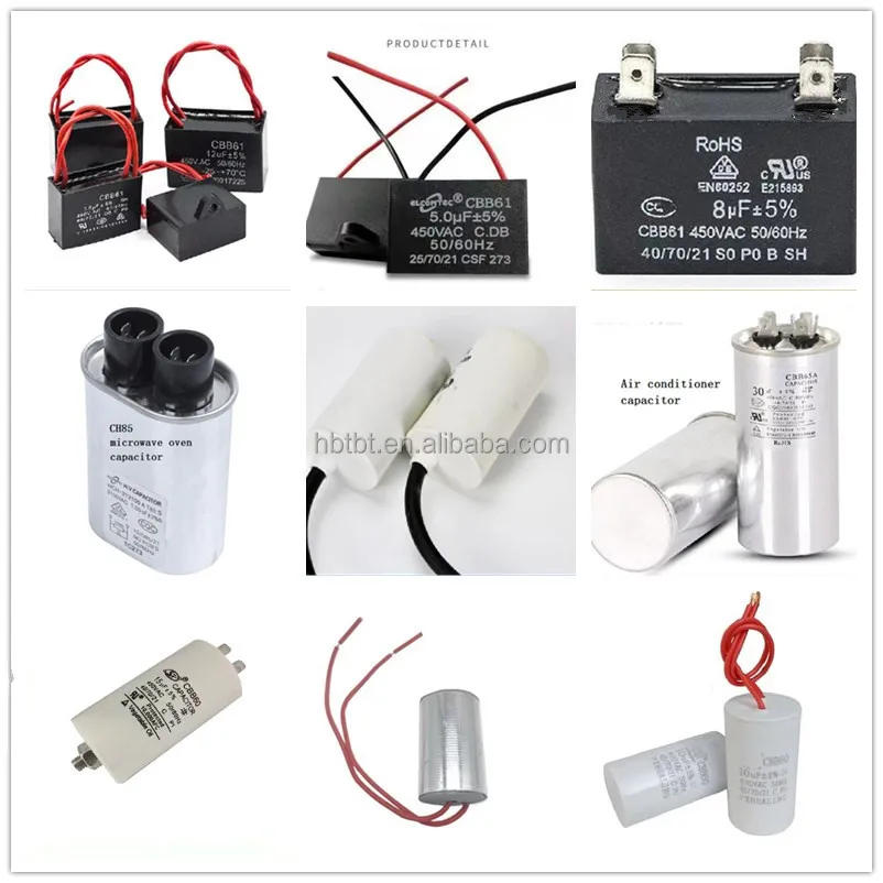 Factory Direct Sale High Quality Ac Motor Start Capacitor Ac Motor Capacitor CBB65