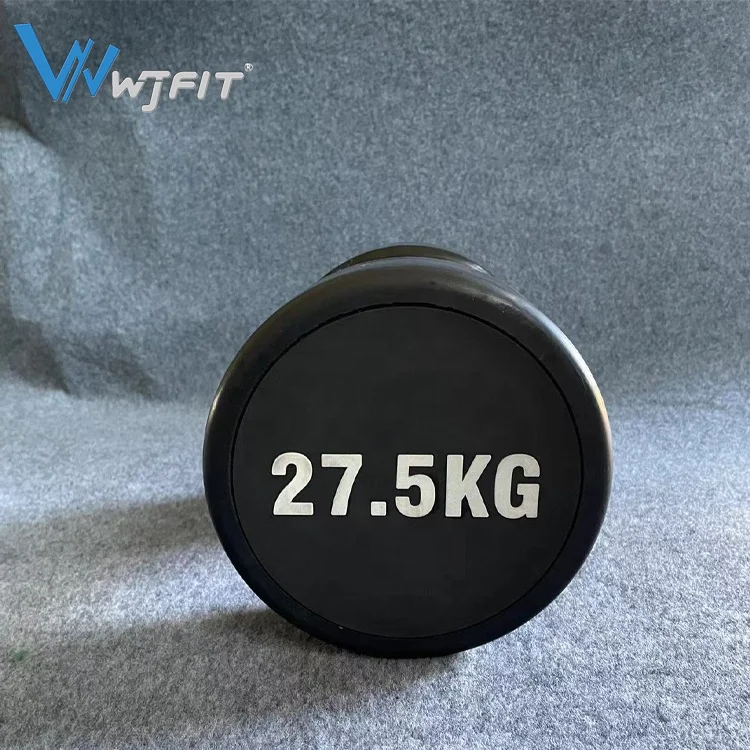 10kg Gym Power Training Equipment Rubber Coated Steel Weights Dumbbell 5Kg Kg Lbs Set 50Kg Chromed Gym Rubber Dumbbell