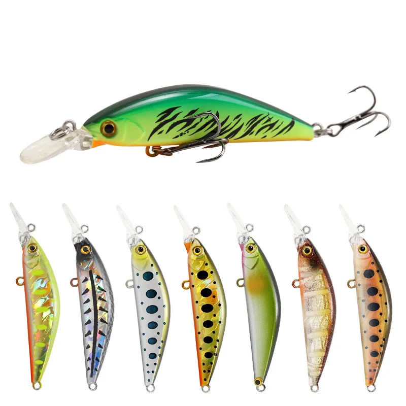 china Wholesale Artificial 5.2g 70mm hard bait Sinking Minnow Lure Bass Long Perch Casting Fishing Lure Fishing Lures