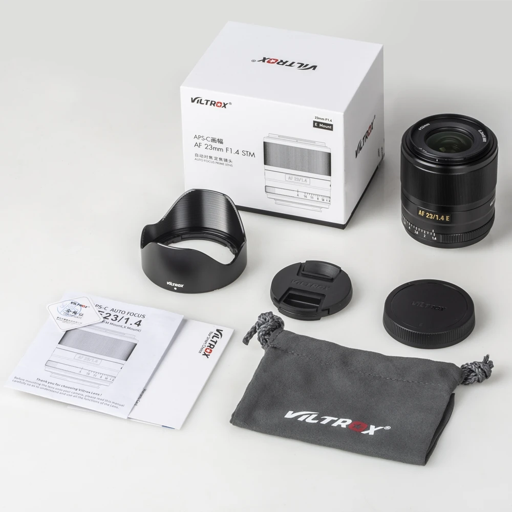  Автомобильный объектив VILTROX AF 23 мм F1.4 APS-C компактный с большой диафрагмой для Камеры E-mount A6000 A6300