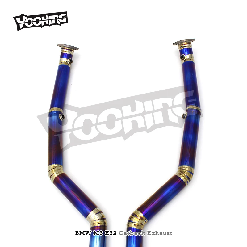 Выхлопная труба Catback для BMW M3 E90/E92/E93 V8 4.0L 2008-2013 тюнинг с клапаном выхлопа X средняя четыре резонатора глушителя выхлопная система