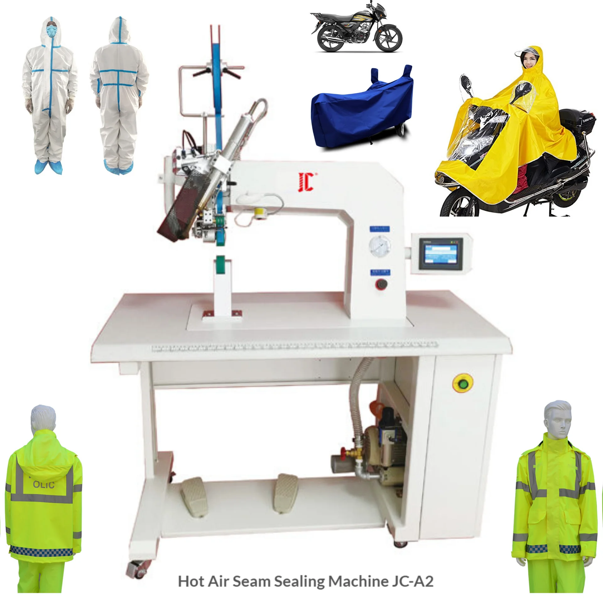 JC-A2 CE Approved Hot Air Seam Sealing Machine