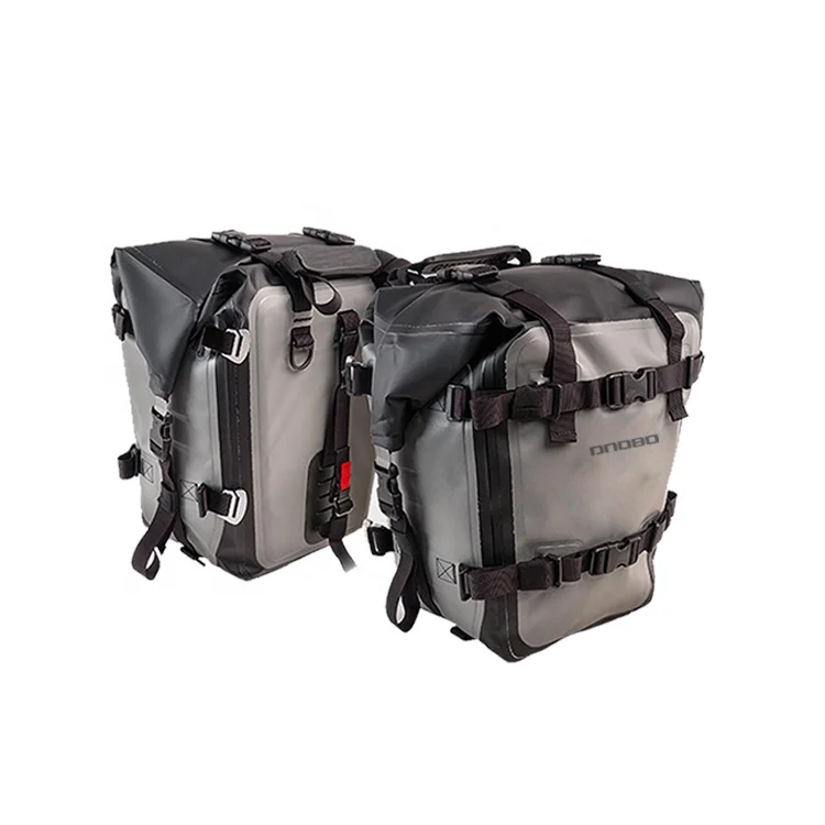 OEM ODM Custom PVC TPU Rainproof Easy Carry Roll-top Motorcycle Bag Saddle Bags Waterproof