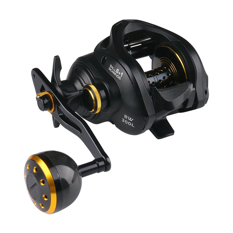 Deukio Carbon Fiber Material 6.3:1 Max Drag 16kg Baitcasting Fishing Reels Deepsea Baitcasting Reel