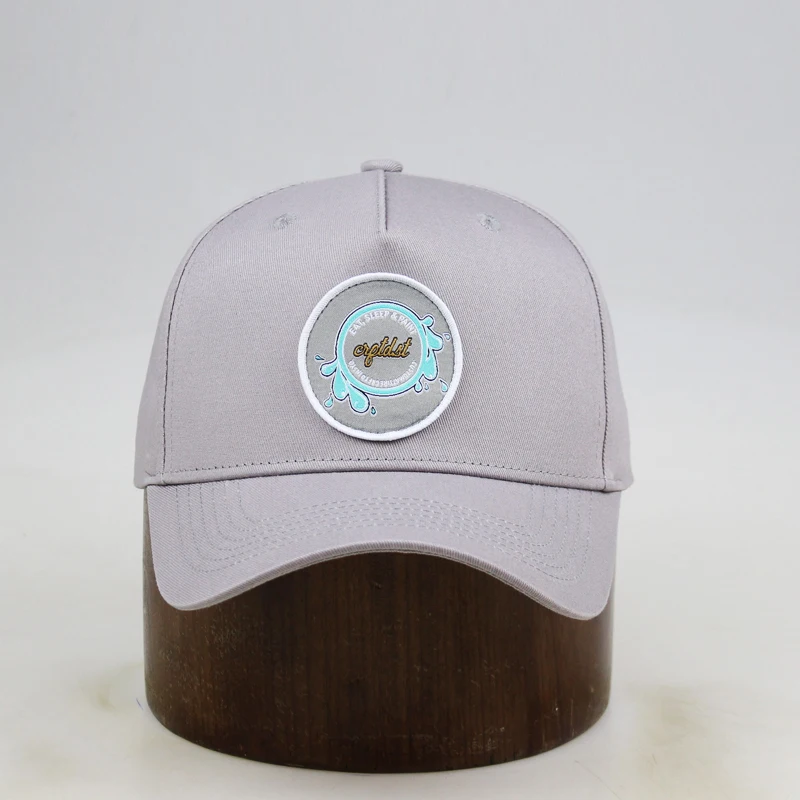 Пользовательские 5 панель mid профиль бейсбольная кепка с накладными