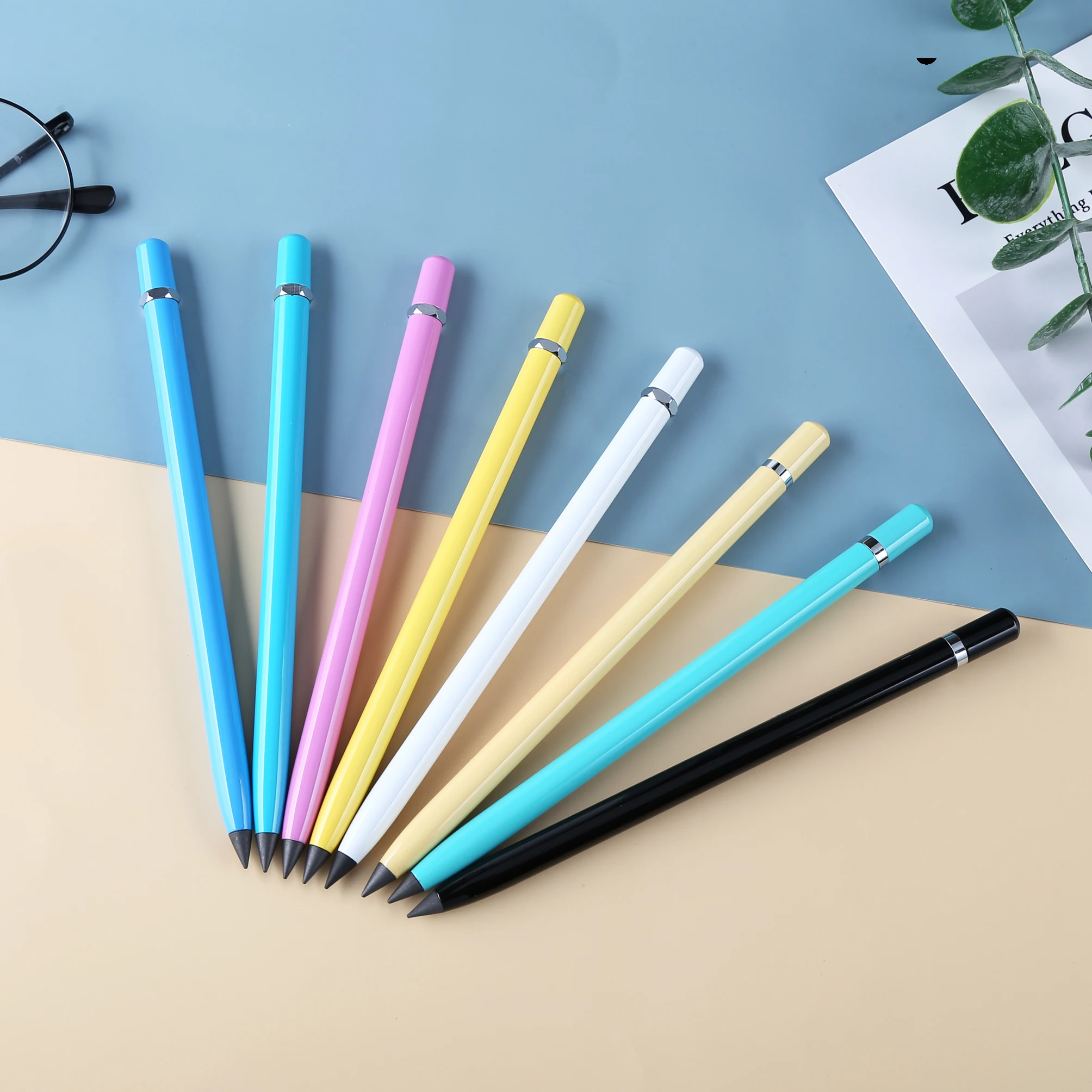 TTX School Stationery Hb Pencil Sketch Painting Replaceable Pencil Head Metal Eternal Pencil