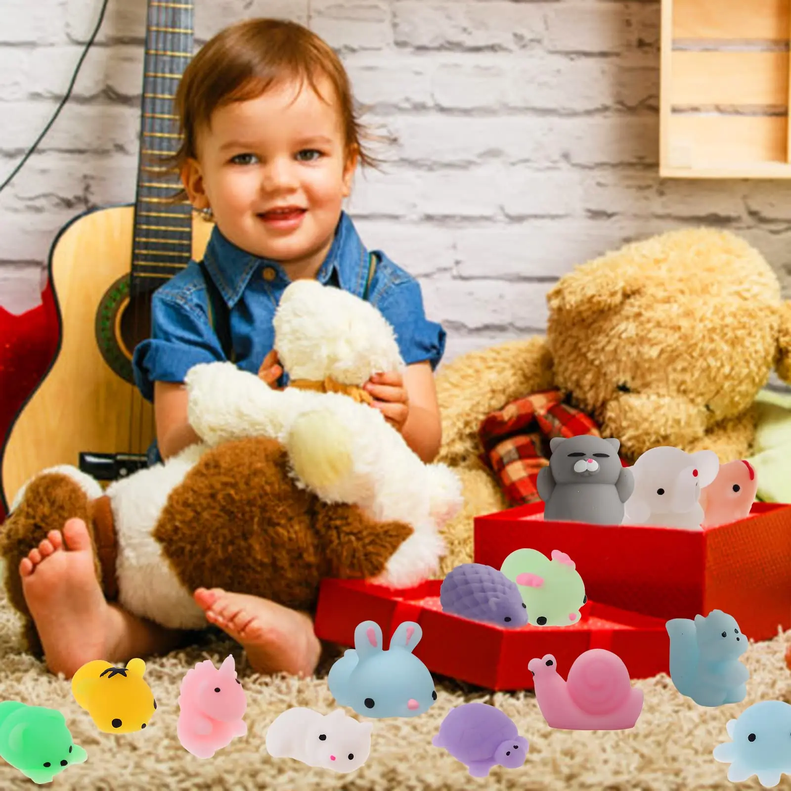 Оптовая продажа с фабрики игрушка-антистресс Mochi сжимаемые игрушки маленькие кавайные сувениры для вечеринки детей