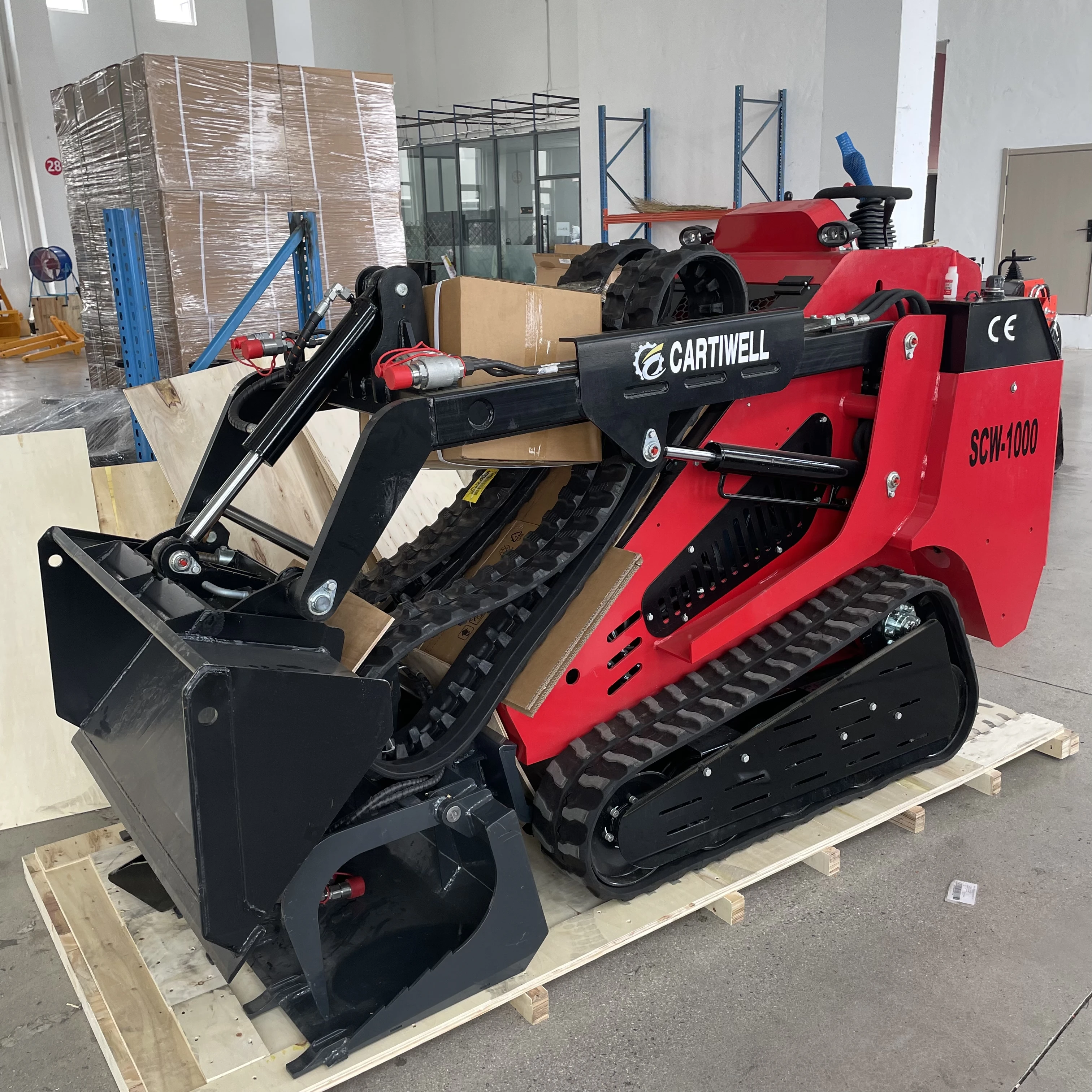 Mini Crawler Tracked Skid Steer Manufacturer Small Skid Loader Use Warehouse Farm Loader Compact EPA Euro5 Chinese Loader