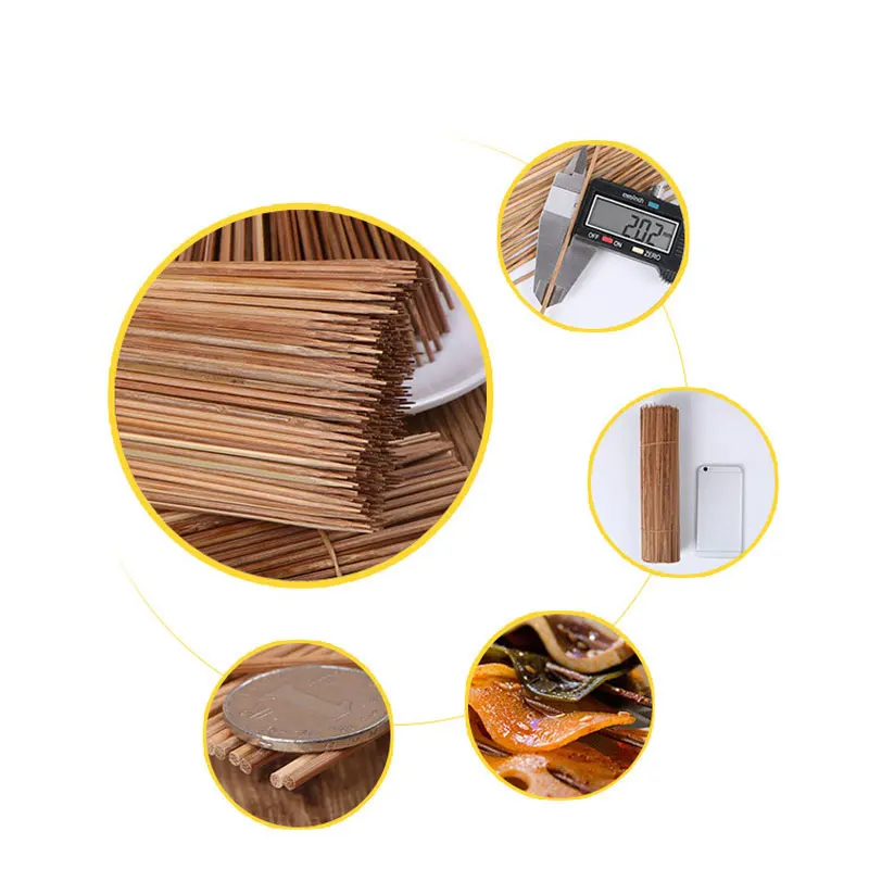 Disposable carbonized bamboo skewers are harder and better
