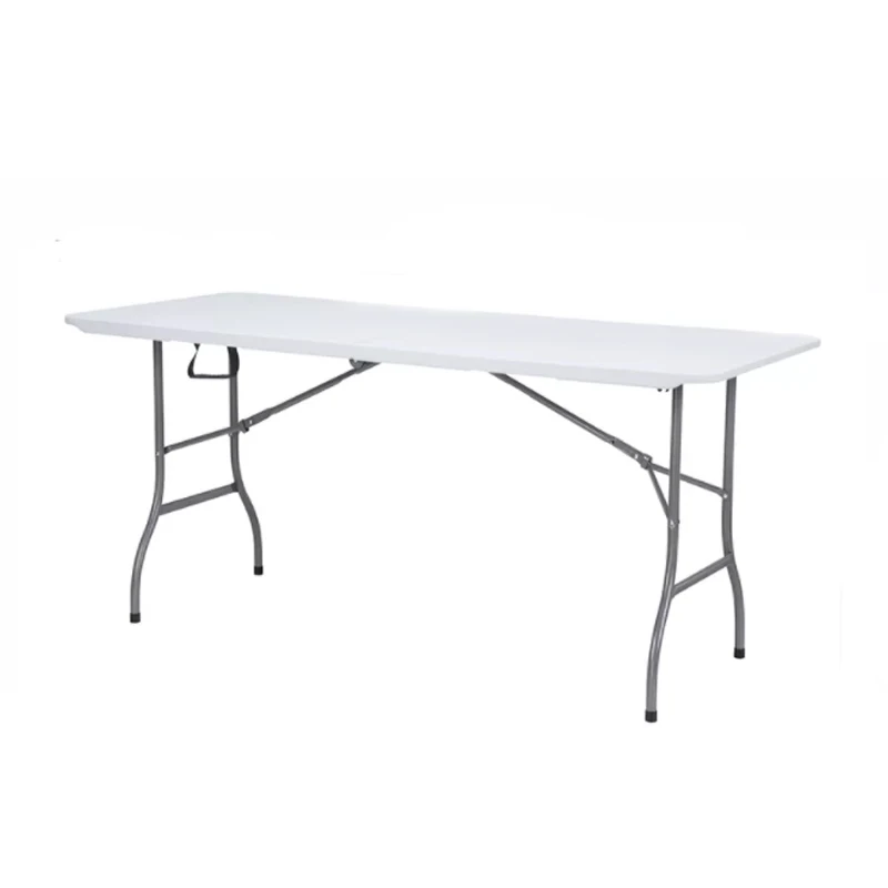 Outdoor Indoor Durable Rectangular HDPE Folding Table Portable Plastic