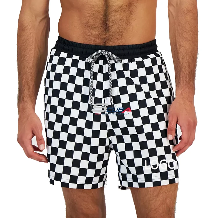 custom logo design mens swimming shorts trunks beach recycled board shorts for surfing quick dry stretchy
