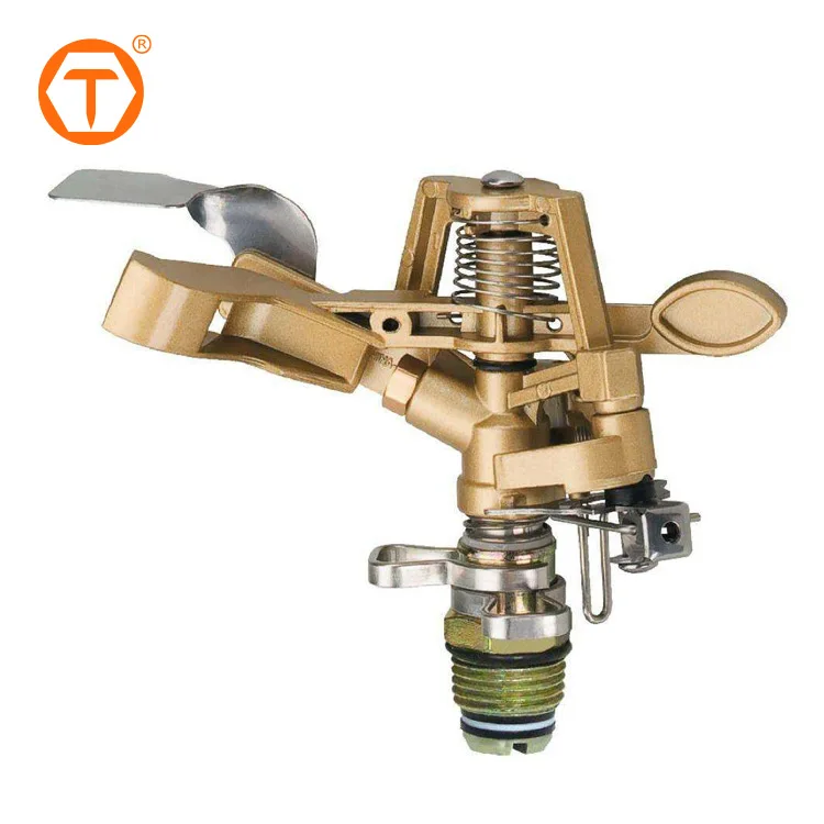 Heavy duty irrigation lawn telescopic 360 degree rotating tripod impact water sprinkler for lawn yard garden