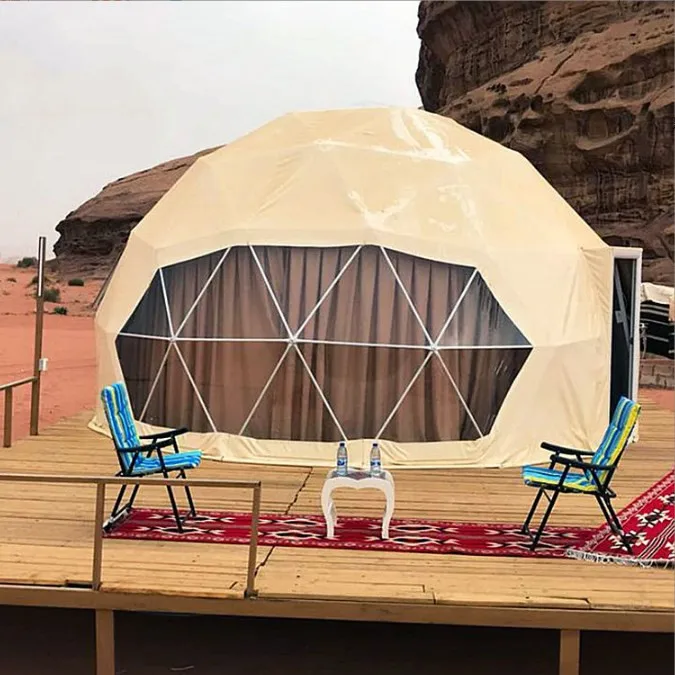 Luxury geodesic dome tent outdoor safari winter tent hotel for sale