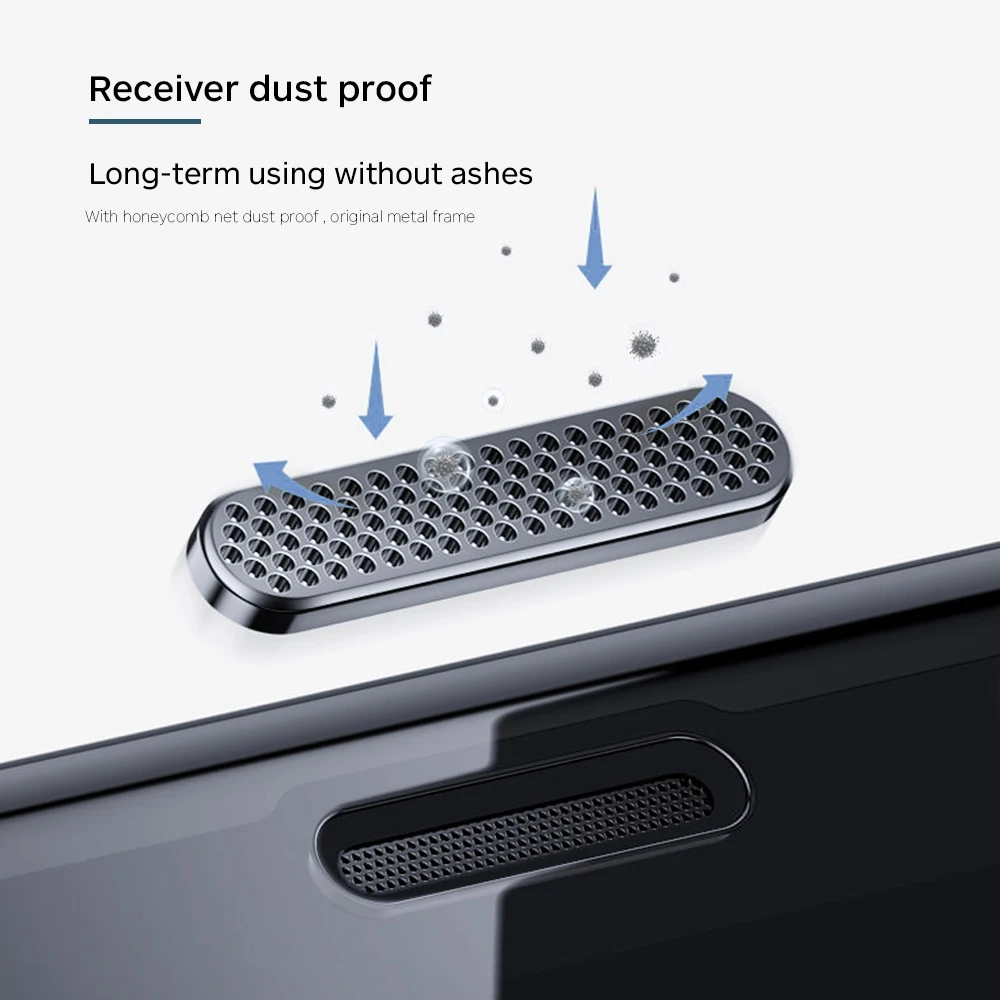 Anti-static Dustproof Metal Mesh Anti-dust Net Toughened Glass Protective Shield For iPhone 11 12 Pro Max Mini