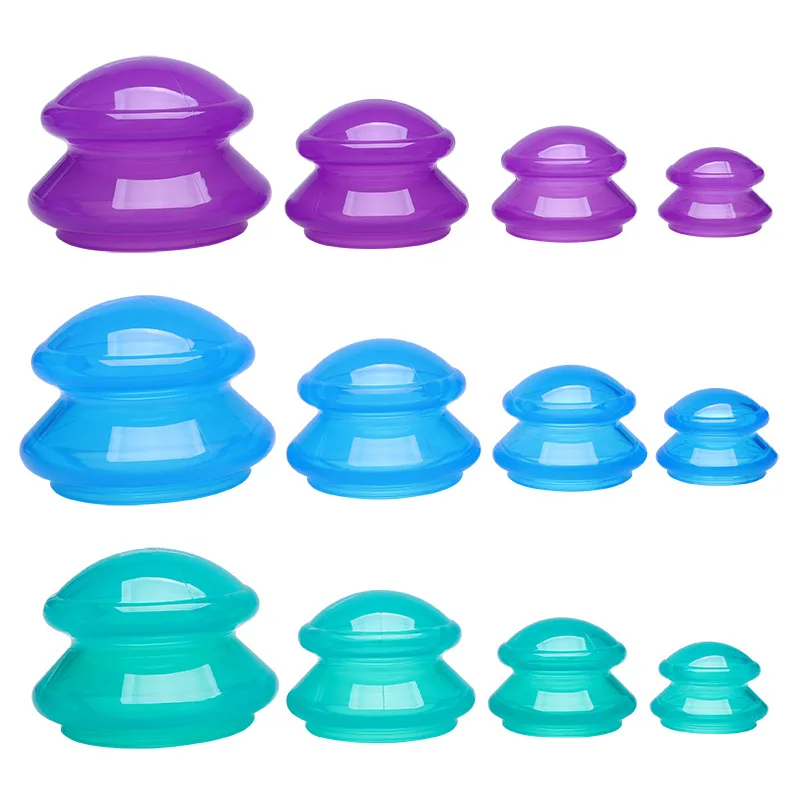 High Quality Vacuum Cupping Therapy Suction Cup Silicone Vacuum Body Massage Cups