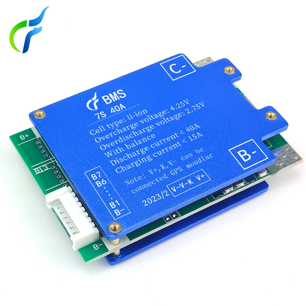 Changfa 7S 24V li-ion 40A BMS Energy Storage System lithium ion battery pack 18650 battery GPS Module Balance