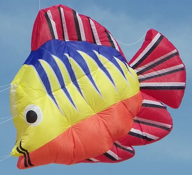 Large inflatable fish kite from weifang kite factory