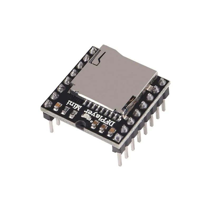 YX5200 DFPlayer Mini MP3 Player Module MP3 Voice Decode Board Supporting TF Card U-Disk IO/Serial Port/AD Compatible for Arduino