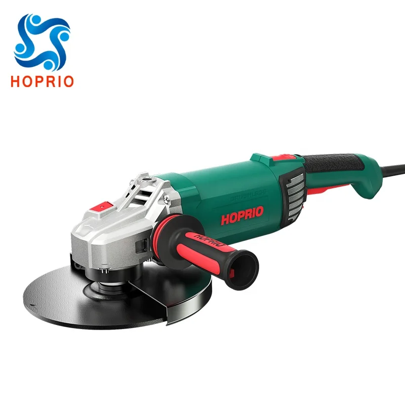 Hoprio 9 дюймов 220 В 2600 Вт Высокоэффективная бесщеточная угловая шлифовальная машина