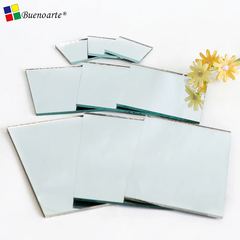 DIY mirror for craft widen silver mosaic big piece decorative mirror glass for decor handcraft common mirror spiegelglas