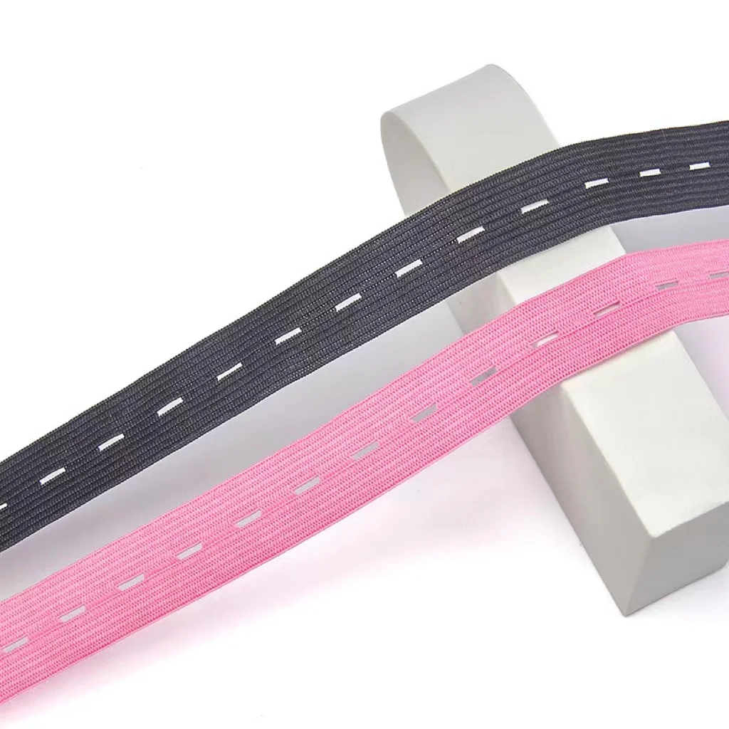 2cm High Elastic Cord Baby Diaper Polyester Latex Silk Buttonhole Adjustment Webbing Elastic Band