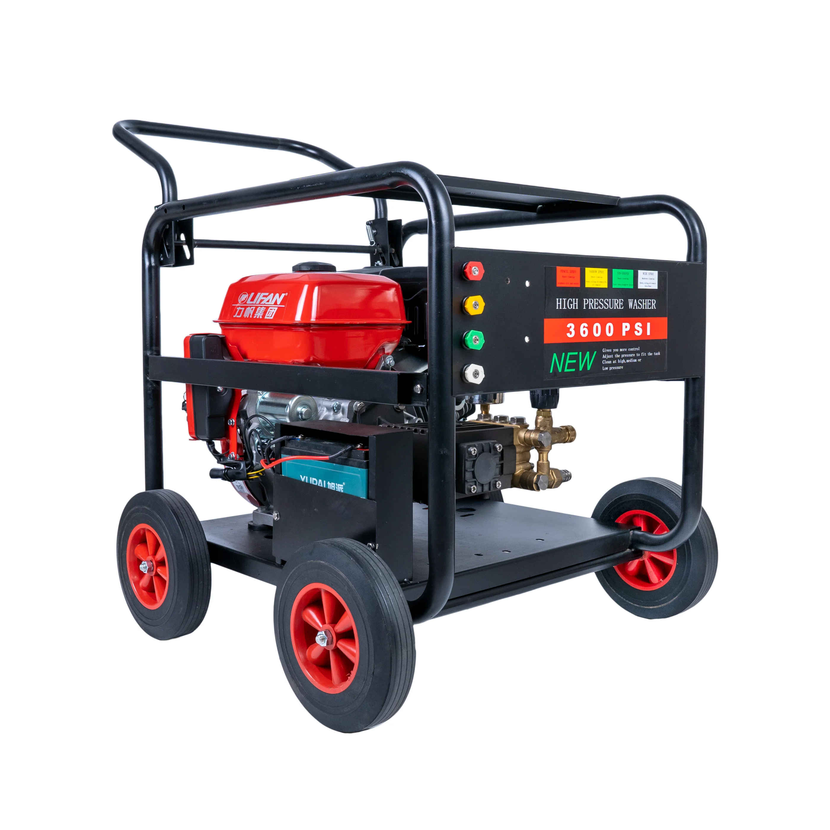 15HP 4-Stroke OHV With Electric Start 250Bar 3600psi Gasoline Engine High Pressure Washer