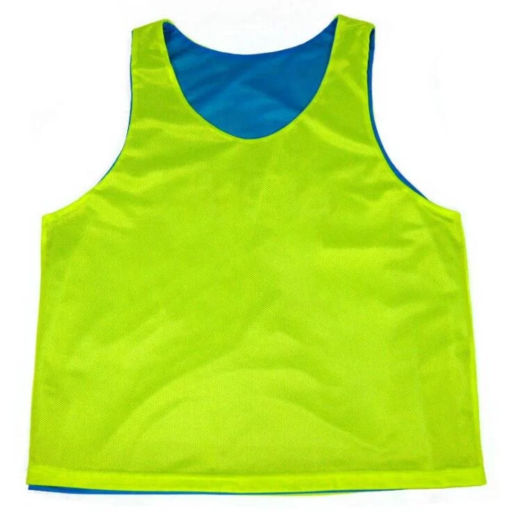 Custom Sublimated Mesh Football Training Vest Team Soccer Training Reversible Bibs
