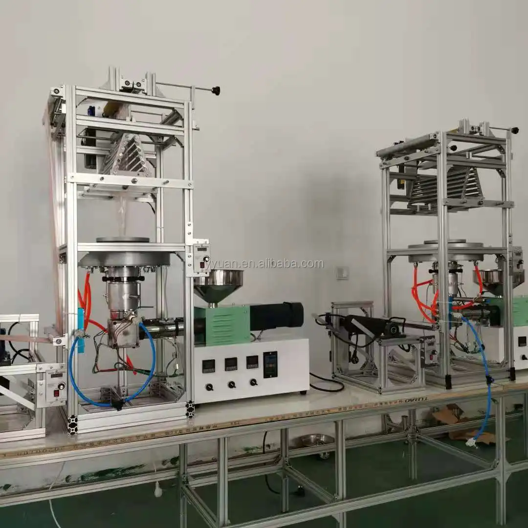 small PP PE film blown machine desktop laboratory PE AG machine plastic film blowing EXTRUDER