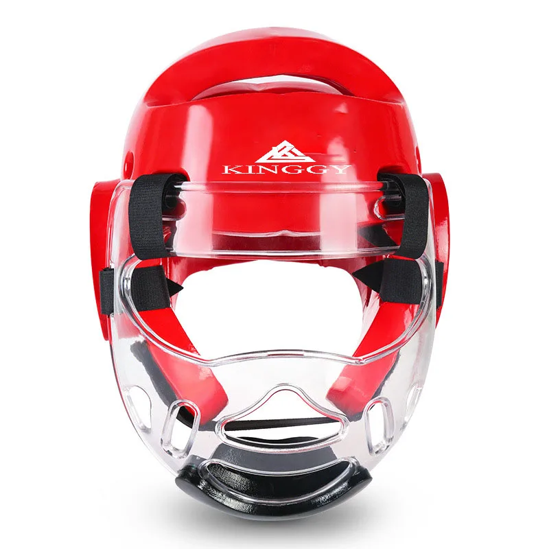 Wholesale Taekwondo Helmets Wholesale Parenting Training Protective Equipment Taekwondo Head Protector NBR Detachable Face Mask