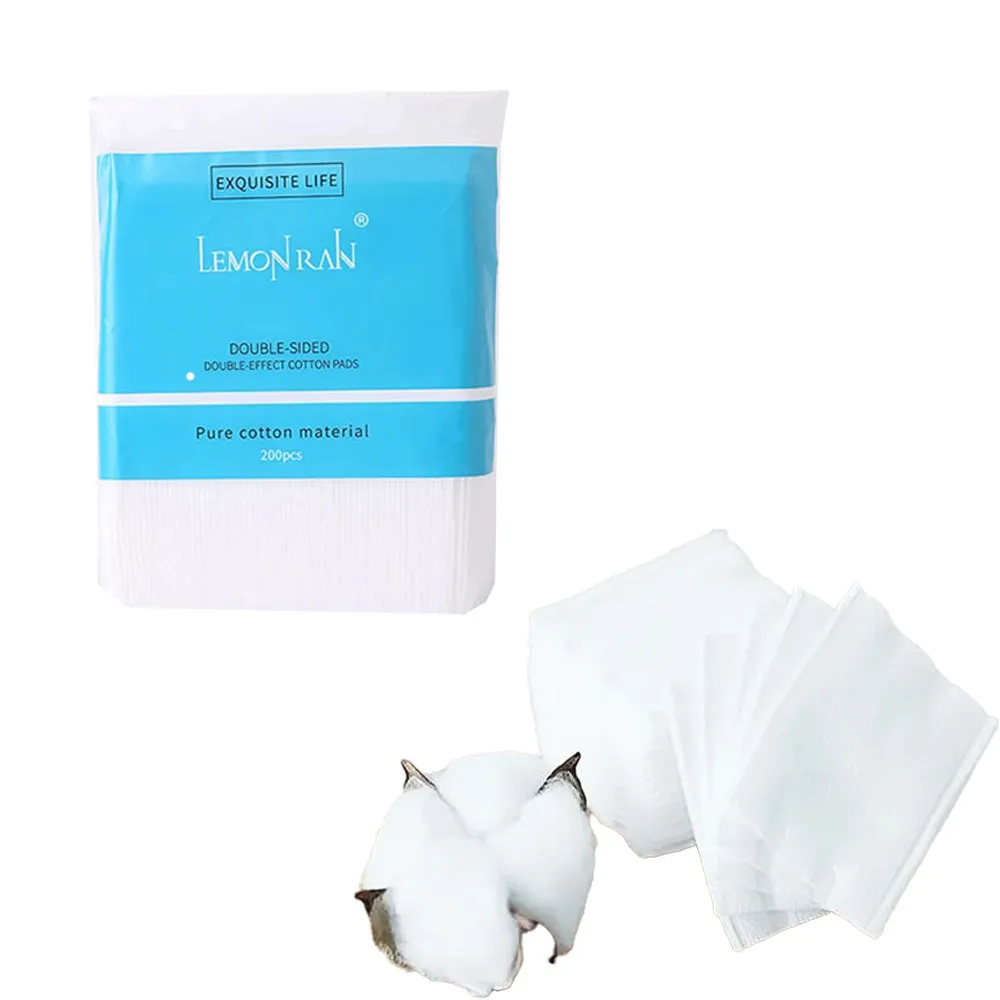 OEM ODM Gentle and Absorbent Cotton Rounds for Face Makeup Removal Ecofriendly Cosmetic Pads