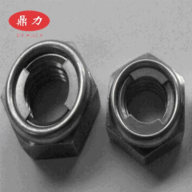 
ASTM/BS carbon steel 4.8/8.8 Zinc plated Self-locking iron nut 