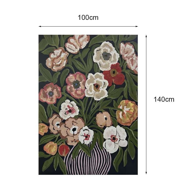 Home Decor Large Flowers Hand Painted Oil Paintings Canvas Wall Art Work Abstract