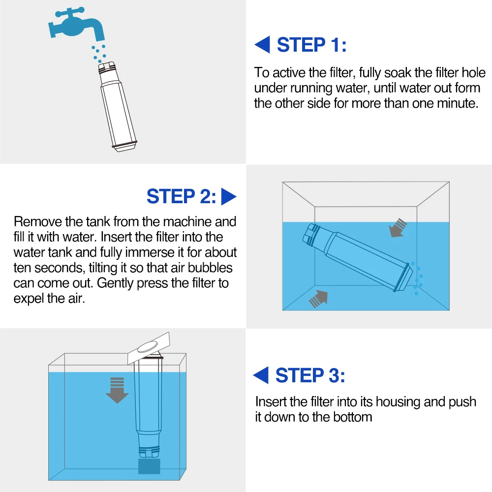 Free sample eco friendly BES0008WHT0NUC1 Replacement Coffee Machine Water Filter for Claro Swiss Espresso