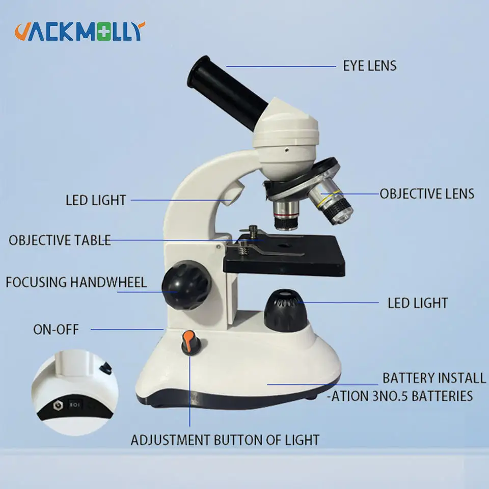 Vet Digital Biological Microscope Camera Observation Monocular Microscope