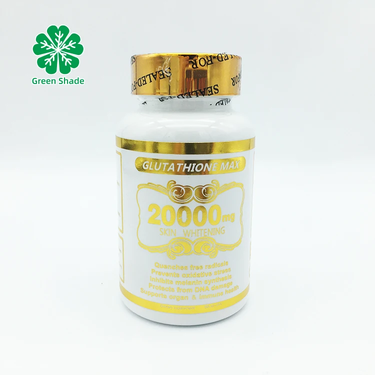 Customize Your Logo High Purity Glutathione Powder Collagen Pills 20000mg L-glutathione Skin Whitening Capsule